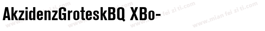 AkzidenzGroteskBQ XBo字体转换